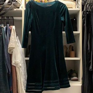 Velvet Green Dress